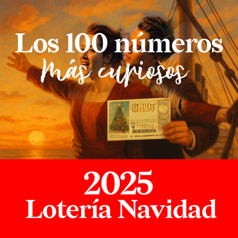Los 100 números más curiosos para la Lotería de Navidad 2025